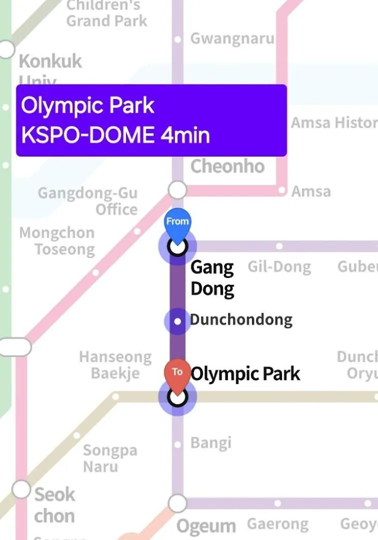 Apartment Marie House Seoul #Cheonho #Kspo #Olympichall #Kpop #Concert #Sungsimhospital #Worldtower #Coex #Olympicpark